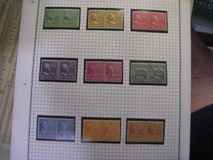 PREXIE COIL LINE PAIRS COMPLETE, Scott 839 - 851, MNH, Nice Group, CV $139.90