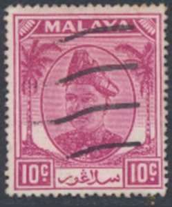 Selangor  Malaya  SC#  86  Used   (shade) see details & scans