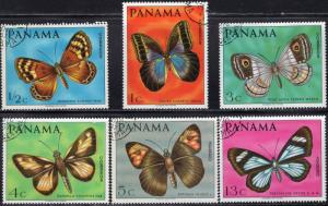 Panama 483A-E - Cto - Butterflies (1968) (cv $4.00)