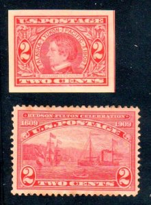 #370, #373 Alaska Yuk-Hudson Fulton  MINT OGH ⭐⭐⭐⭐⭐