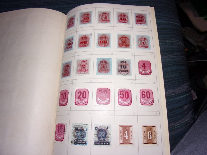 HUNGARY COLLECTION IN APPROVAL BOOK