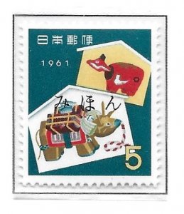 Japan 709 1961 New Year single MIHON MNH