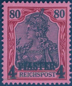 Germany 1902 Offices in Turkey Unissued MiIV 4Pi on 80pf MNH 95806