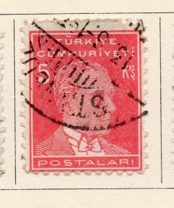 Turkey 1931-32 Early Issue Fine Used 5k. 247699