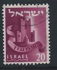 Israel  Scott # 106  used  single