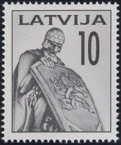 Latvia 1992 MNH Sc 318 10k Knight with shield Monument