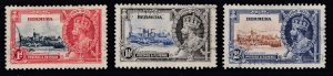 Bermuda - #100, 101, 102 - Silver Jubilee - SCV $8.50