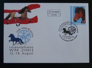 horse postal stationery Austria 2001 (ref D20)