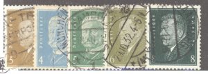 Germany, Scott #366-70, Used