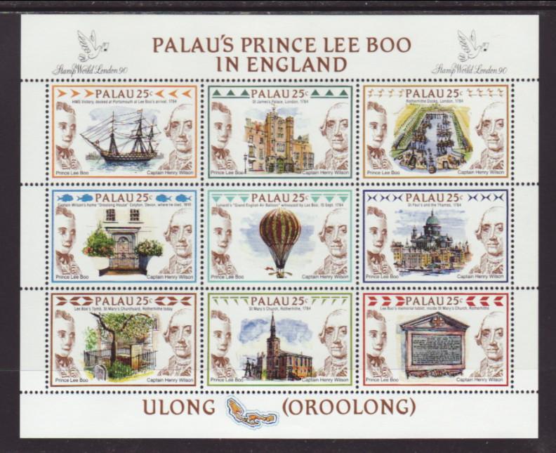 Palau 235 Prince Boo Souvenir Sheet MNH VF