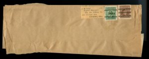?Wrapper 3c Newspaper? Precancel War Issue cover Canada