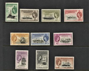 STAMP STATION PERTH -Falkland Is.Dep.#1L19-1L28 Definitive MNH OG VF Short Set