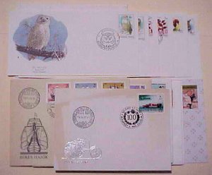 HUNGARY FDC  19 DIFF. 1982-1995 CACHET UNADDRESSED