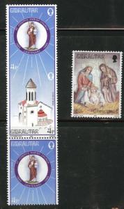 Gibraltar Scott 481- 482 MNH** 1985 Christmas set