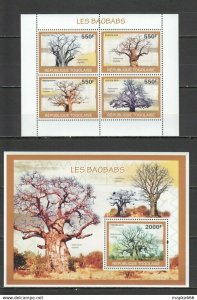 2010 Togo Flora Nature Plants Trees Baobabs Bl+Kb ** Tg1288