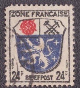 Germany -French Occupation 1945 -  4N9 Used