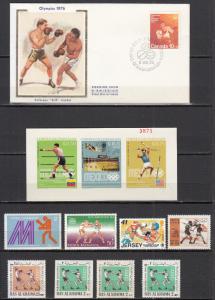 Boxing - small stamp collection - MNH