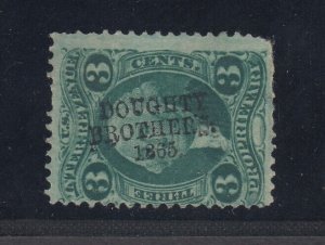 USA DOUGHTY BROTHERS 1865 cancel (Scott R18c)!