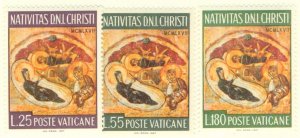 VATICAN 458-60 MNH BIN $0.75