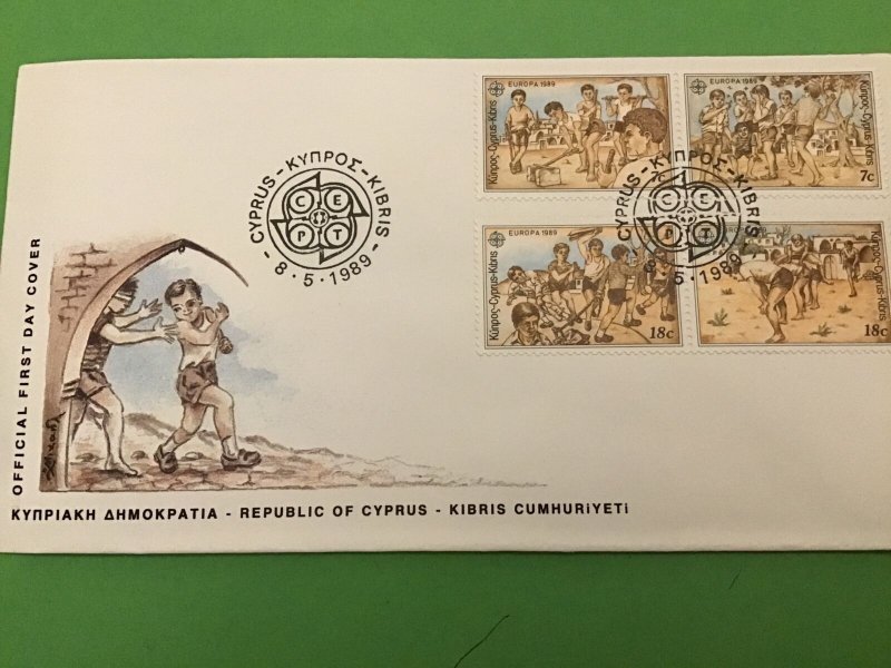 Cyprus 1989 Europa 89  First Day Cover Stamps Cover R42508