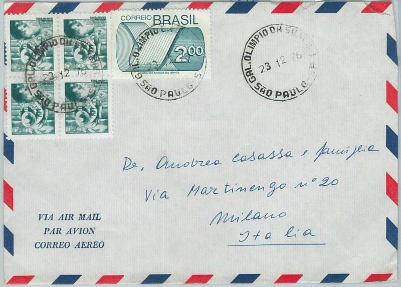 67207 - BRAZIL - Postal History -  COVER to ITALY 1976  -  MINING  Gold