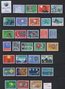 WC1_29671. SWITZERLAND. Nice lot of 1965-1968 stamps & sets. MLH