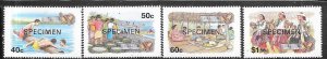 Tuvalu #681-684  Christmas ( MNH) Specimen copies CV $9.00