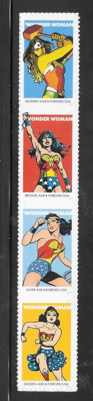 #5149-52 Wonder Woman Vertical Strip of 4