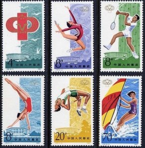 PR China Sc#1877-1882 J93 National Games (1983) MH