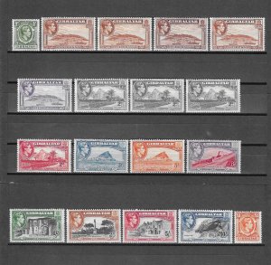 GIBRALTAR 1938/51 SG 121/31 MNH Cat £200+