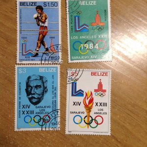 Belize  # 557-60  Used