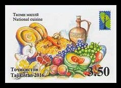 2016 Tajikistan 739b RCC. National Cuisine