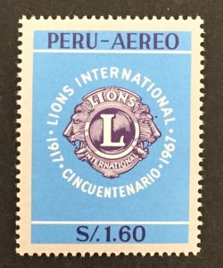 Peru 1967 #c217, Lions Club International, MNH.