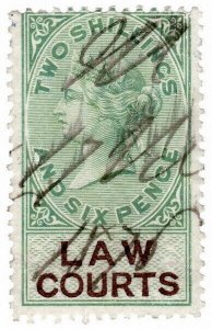 (I.B) QV Revenue : Law Courts (Scotland) 2/6d (1878)