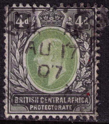 British Central Africa #  62  Used VF  Chinde Cat $ 11+++