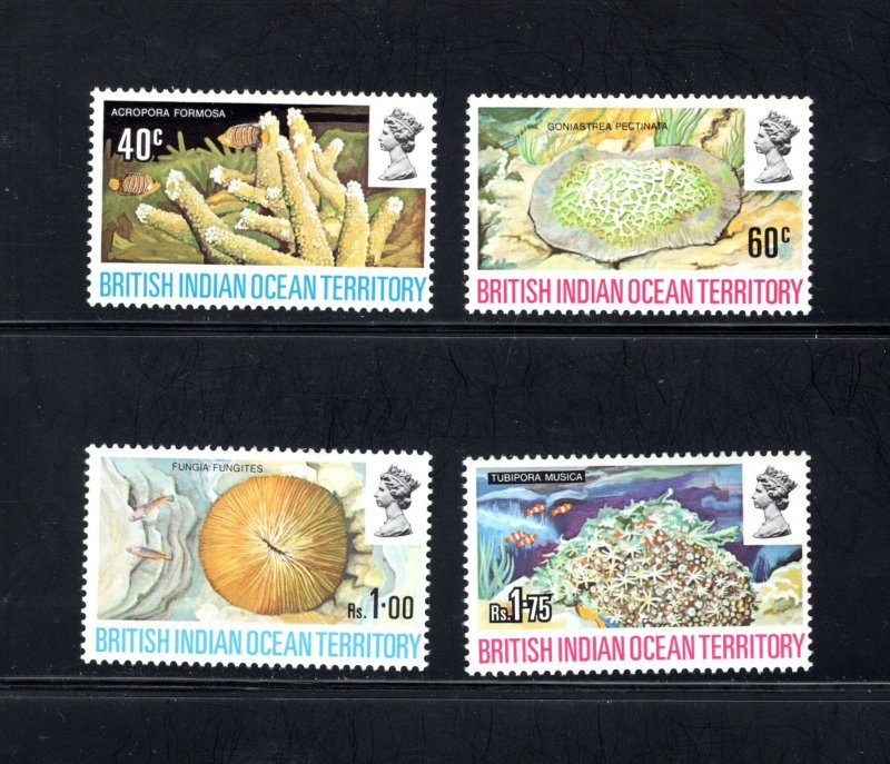 British Indian Ocean Territory, Scott 44-47  VF,  Unused, CV $18.00 .... 0870030