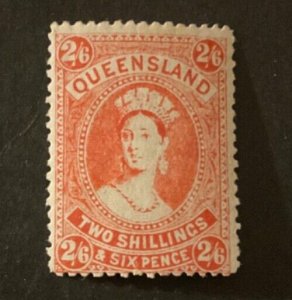 Stamps Queensland Scott #141 hinged
