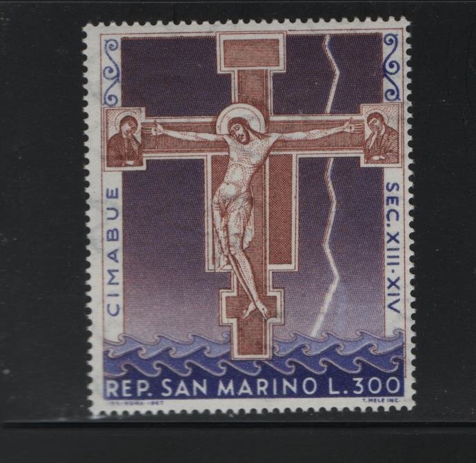 San Marino, 676 MNH, 1967 Crucifix of Santa Croce, By Cimabue