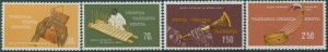 Kenya Uganda Tanganyika 1970 SG272-275 Musical Instruments set MNH