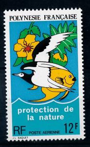 [66412] French Polynesia 1974 Bird Fish Flower Airmail MLH