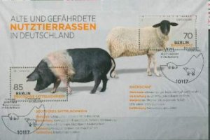 Germany 2016, Sc.#2934 used Bonn s./ s. Old and endangered farm animals