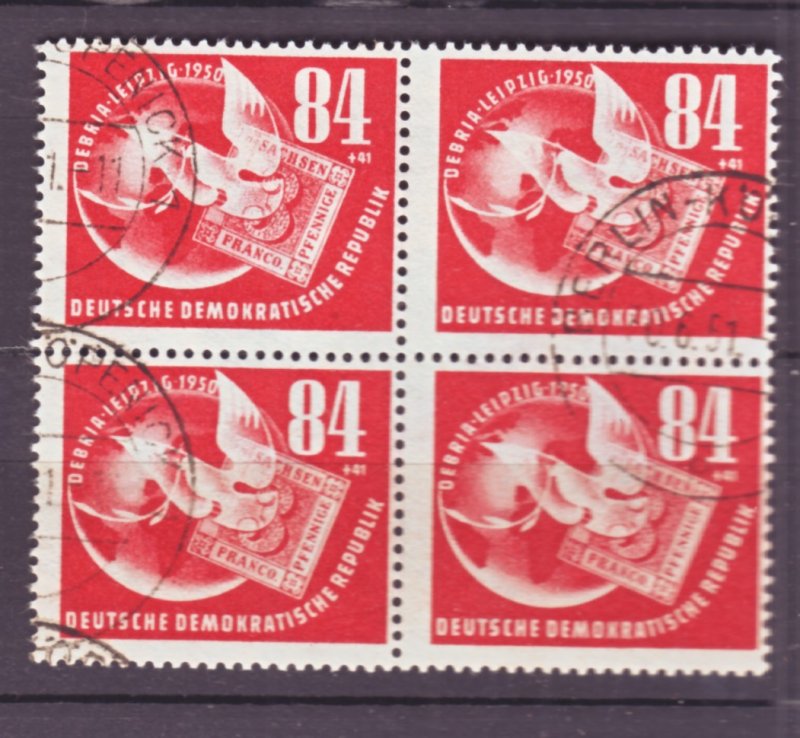 J22444 Jlstamps 1950 germay ddr blk/4 used #b21 dove