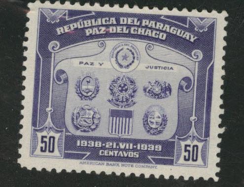 Paraguay Scott 355 MH* stamp