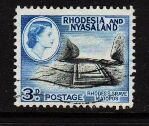  Rhodesia & Nyasaland - #162 Rhodes Grave  - Used