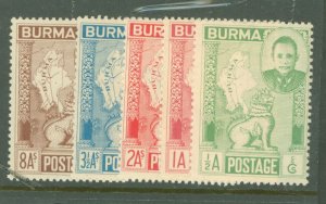 Burma (Myanmar) #85-9 Mint (NH) Single (Complete Set)