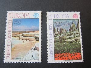 Turkey Turkiye Postalari 1977 Sc 2051-52 UN set MNH