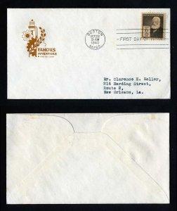 # 893 First Day Cover addressed with Farnam cachet dated 10-28-1940
