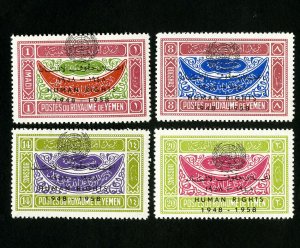 Yemen Stamps # 169-72 XF OG NH Scott Value $100.00