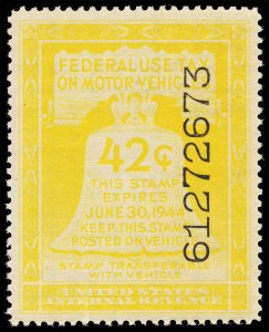 U.S. REV. MOTOR VEHICLE RV29  Mint (ID # 117689)