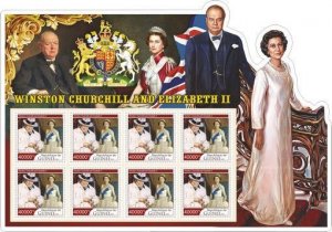 Stamps. Winston Churchill 2023 year 6 sheets perforated NEW
